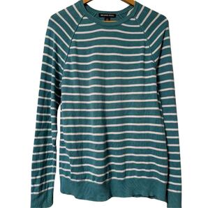 MICHAEL KORS ボーダーニットカットソー Mサイズ グリーン 美品 MICHAEL KORS Border Knit Cut Sewn Green M Size