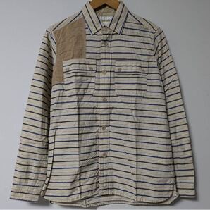 White Mountaineering 切り替えシャツ 日本製 2011AW コットン1サイズ(White Mountaineering Panel Shirt Japan Made 2011AW Cotton Sz 1)