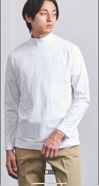 定価10450円 UNITED ARROWS スムース ハイネック カットソー 長袖Tシャツ