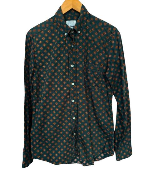 VANISHING ELEPHANT 総柄長袖シャツ S インド製 コットン100% VANISHING ELEPHANT Patterned Cotton Shirt S Made in India