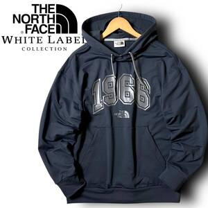 Новый THE NORTH FACE The North Face White Label 1996 Большой Логотип Назад Логотип Вышивка Теплоизолированные Lined Толстовка Пуловер XL Осень/Зима ◆B5193