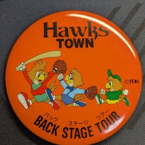 福岡ダイエーホークス HAWKS TOWN バックステージツアー缶バッジ FDH 若鷹軍団 ハリーホーク プロ野球 NPB ドーム ソフトバンク パ・リーグ