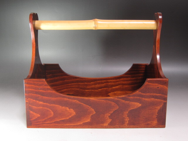 ★　指物師　村岡幹斎　惺斎好み　手付き莨盆　表千家　十三代　即中斎★x119 指物師 村岡幹斎 惺斎好み 手付き莨盆 表千家 十三代 即