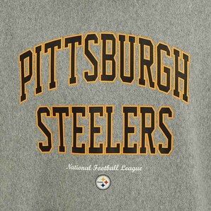 1点物【廃盤/未使用】GU ヘビーウェイトビッグスウェットパーカ L グレー NFL PIITTSBURGH STEELERS デッドお宝蔵出し 渋カジ アメカジ