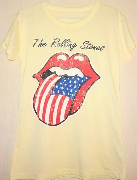 正規品 トップス 半袖シャツ Tシャツ ローリング・ストーンズ Rolling Stones ヴィンテージ 星条旗 限定 激レア超希少 ロック バンド 洋楽