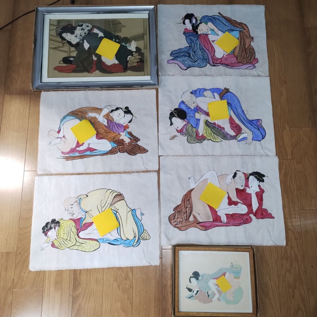 Yahoo!オークション - 江戸時代 木版画 春画12枚 艶本艶画枕絵