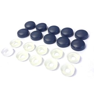 1円スタート★新品★ビスキャップカバー 座金付き ネイビー 100個セット ビスキャップ ねじ頭 カバー インテリア カー用品 SC-NV-100