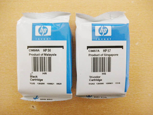 即決 送料込 期限不明 HP 純正 インク 56 57 ブラック 3色カラー 箱なし