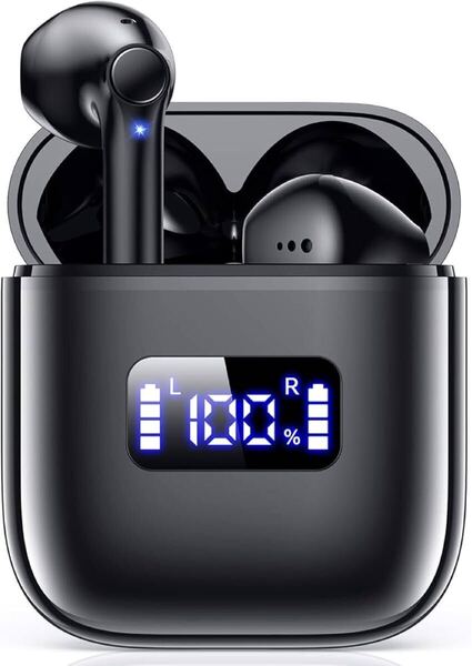 ワイヤレスイヤホン LED ディスプレイ表示 BB1619 ブルートゥース Bluetooth イヤホン Bluetooth5.3技術蓋を開けたら瞬間接続