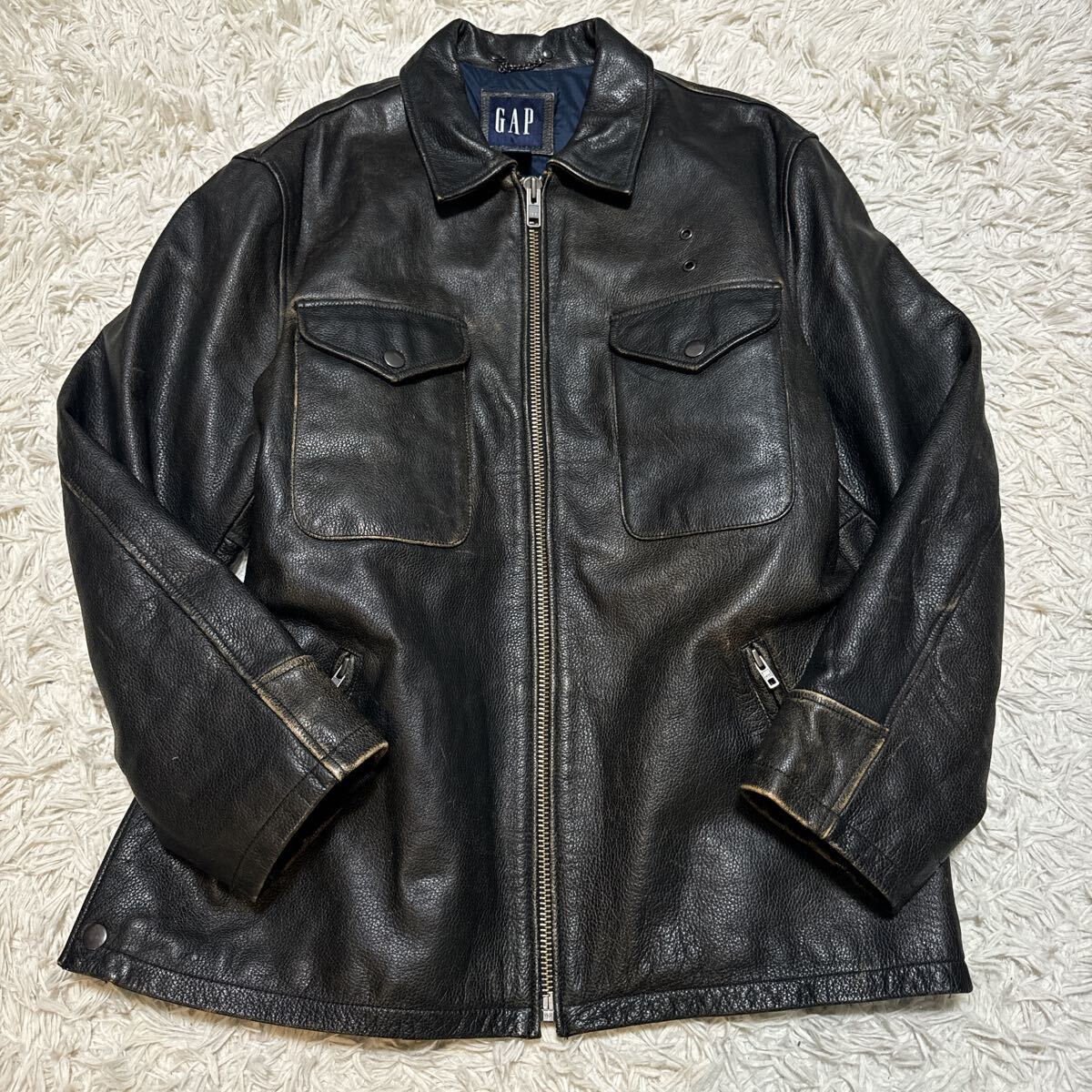 Yahoo!オークション -「gap レザー ジャケット」(メンズ Yahoo!オークション -「gap レザー ジャケット」(メンズ