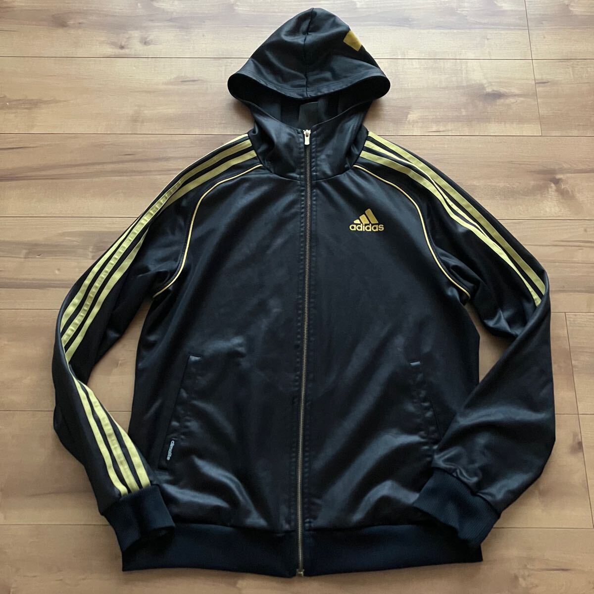パリコレクション 2025年最新】Yahoo!オークション -adidas パーカー 黒金の中古品 アディダス
