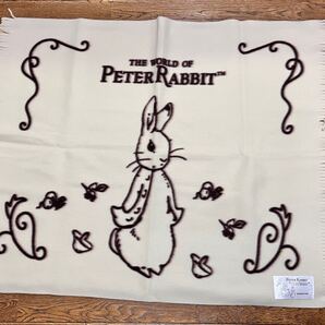 送料無料 未使用 ピーターラビット ストール ベージュ 三菱信託銀行 非売品 ノベルティ ひざ掛け 膝掛け