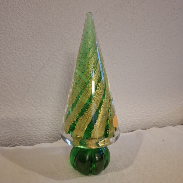 ムラーノガラス クリスマスツリー murano 約H17.5cm×6.5cm×6.5cm(最大値)