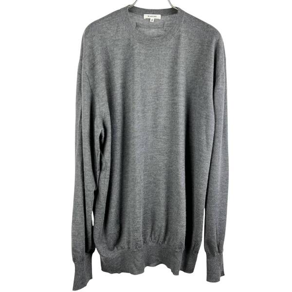 【20%OFF】BLAMINK(ブラミンク) Crew Neck Light Knit Sweater (grey)