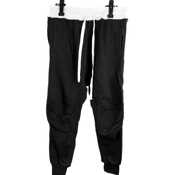 【20%OFF】HAIDER ACKERMANN(ハイダーアッカーマン) Sarouel Bikers Sweat Pants 18SS (black)