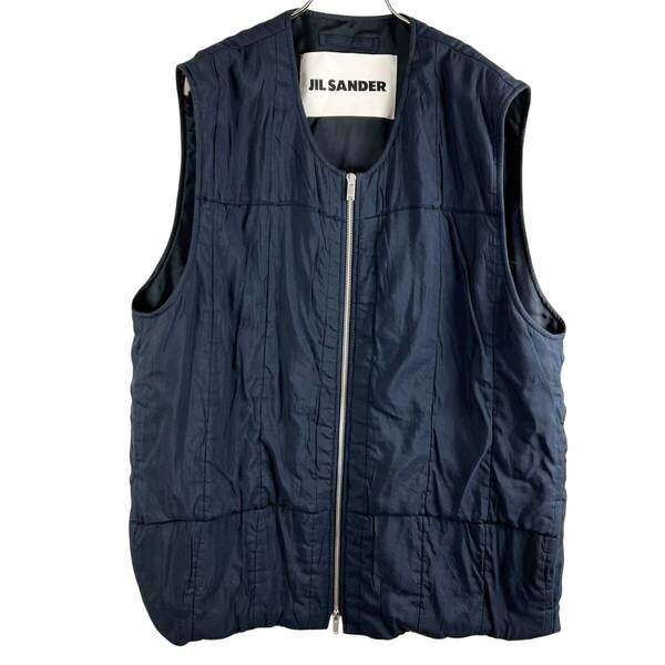 JILSANDER(ジルサンダー) Design Zip Vest (navy)