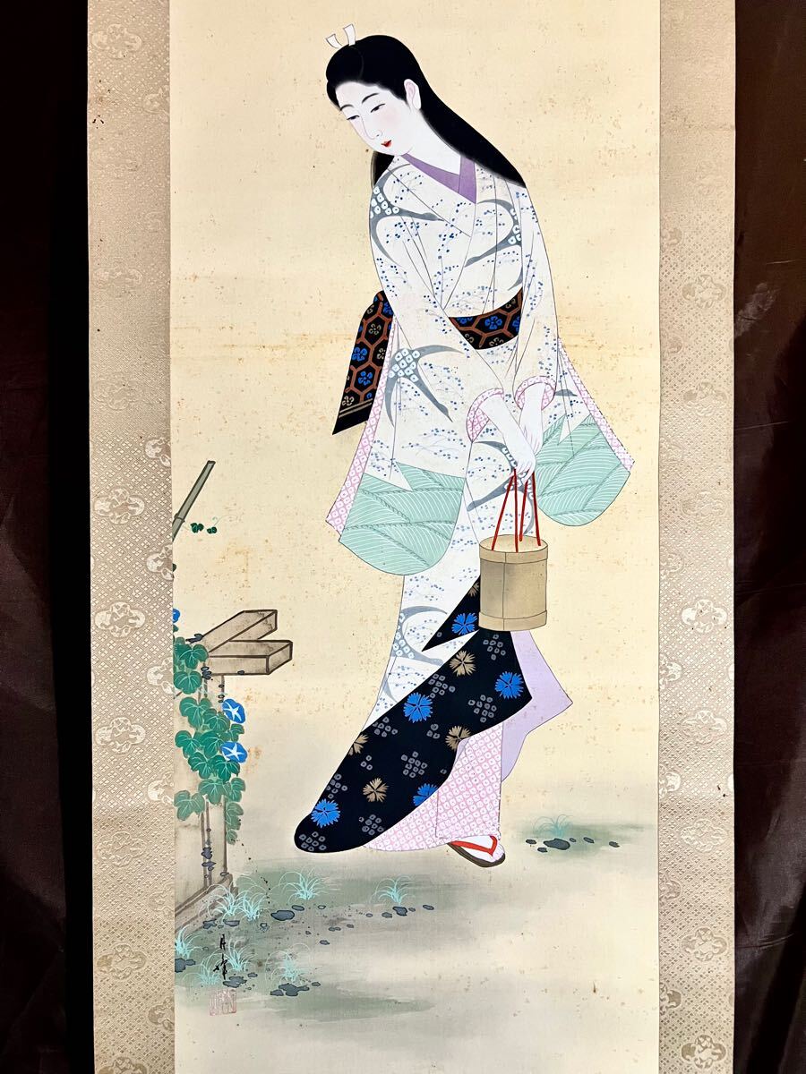 Yahoo!オークション -「掛け軸 朝顔」(日本画) (絵画)の落札相場