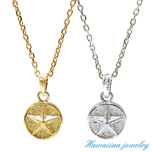 ハワイアンジュエリー ネックレス 星 スター メダル コイン ピンクゴールド イエローゴールド インスタ