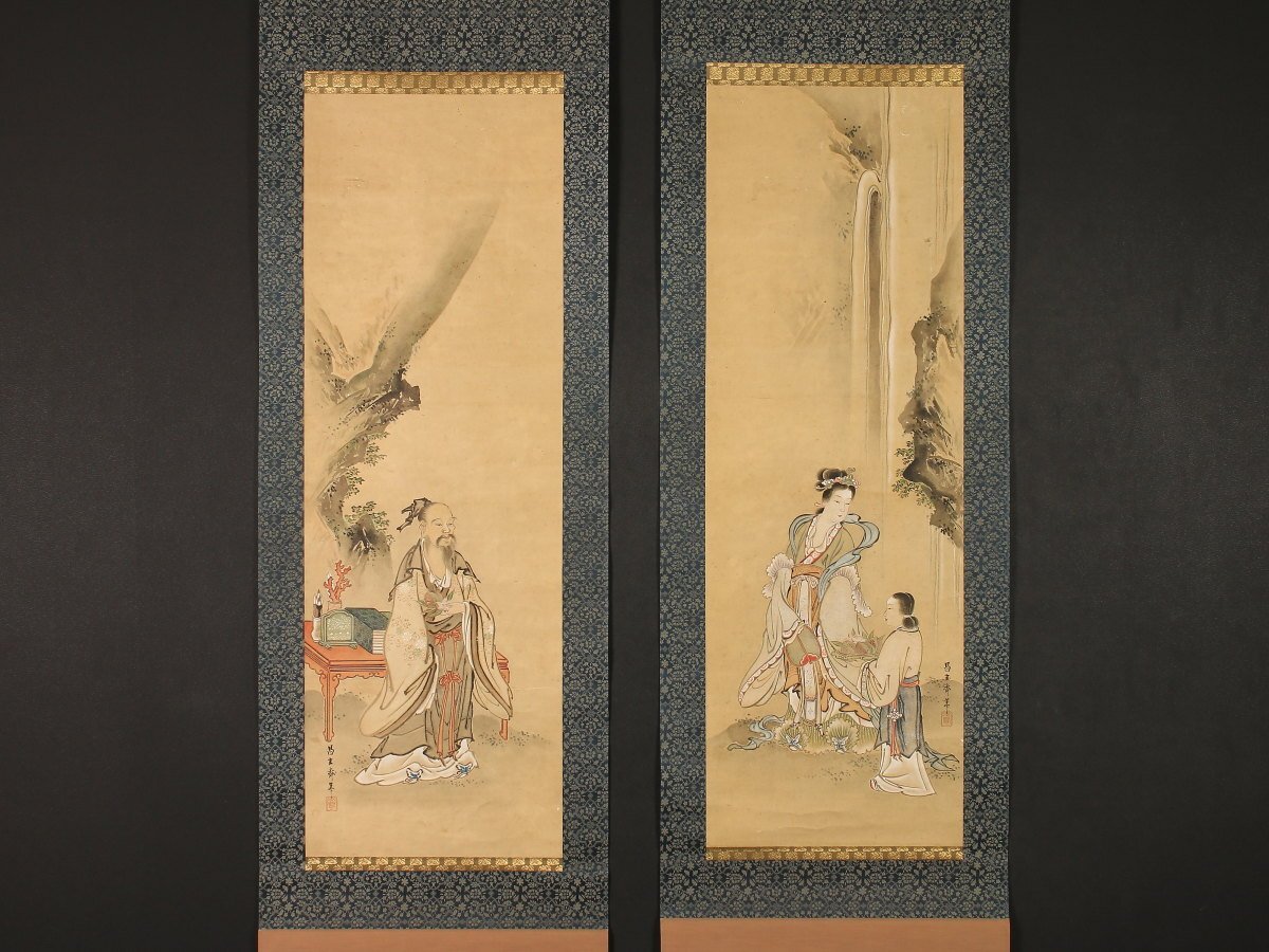 Yahoo!オークション -「西王母 掛け軸」(絵画) (美術品)の落札