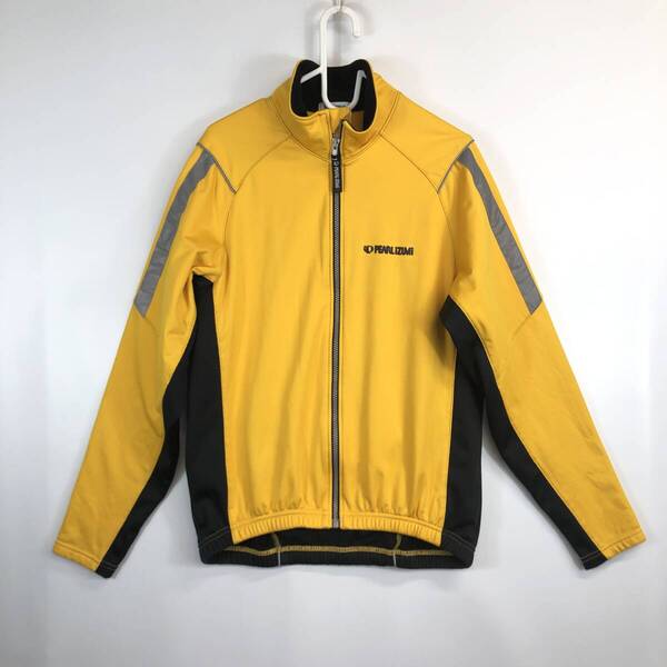 パールイズミ PEARL iZUMi サイクルウェア 裏起毛 イエロー ブラック Lサイズ 日本製