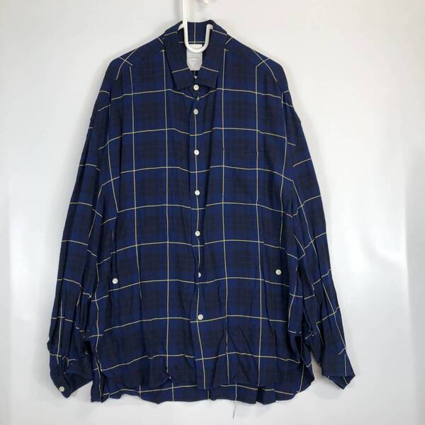 Name. ネーム 日本製 長袖レーヨンシャツ 2サイズ ポケット NMSH-17SS-011