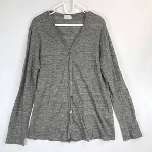 RINEN TRIP リネン トリップ リネンニット カーディガン 麻 グレー系 2サイズ 日本製