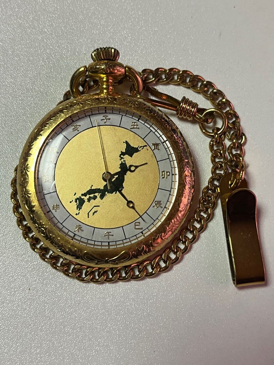 【とと】日本大地図　懐中時計セット Yahoo!オークション -「日本地図」(懐中時計) の落札相場・落札価格