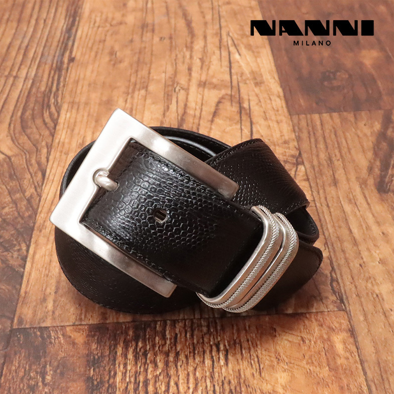 Yahoo!オークション -「nanni ベルト」(黒) (皮革、レザー)の Yahoo!オークション -「nanni ベルト」(黒) (皮革、レザー)の
