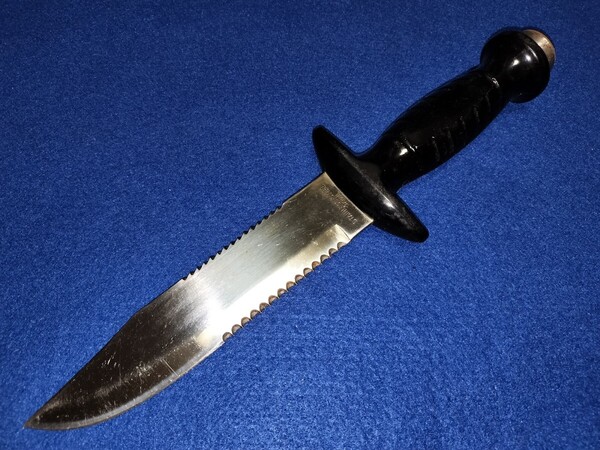 珍品古銭付 サバイバルナイフ ダイバーナイフ? キャンプ アウトドア 釣り
