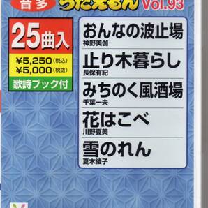 テイチクDVDカラオケ音多うたえもんVOL.93・・・25曲入歌詞ブック付おんなの波止場止まり木暮らしみちのく風酒場花はこべ雪のれん
