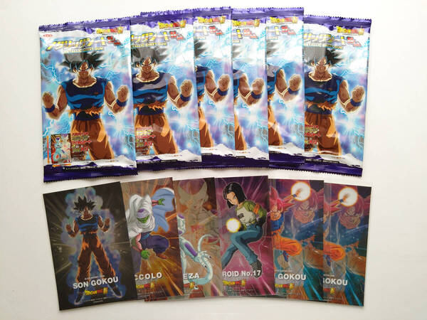 即決 送料込み 2018年製 ドラゴンボール 超 トップ製菓 メタリックシートガム 6枚セット おまけ空袋付 匿名配送ヤマト運輸ネコポス発送