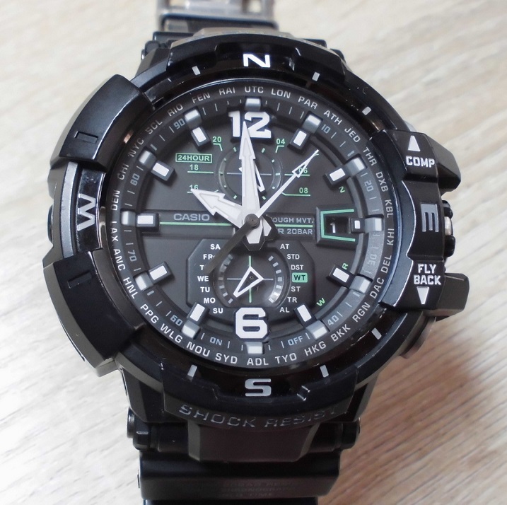 極美品G-SHOCKスカイコックピット電波ソーラー GW-A1100