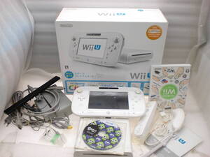 2412082 WiiU本体(32GB)スプラトゥーン はじめてのWii 現状品