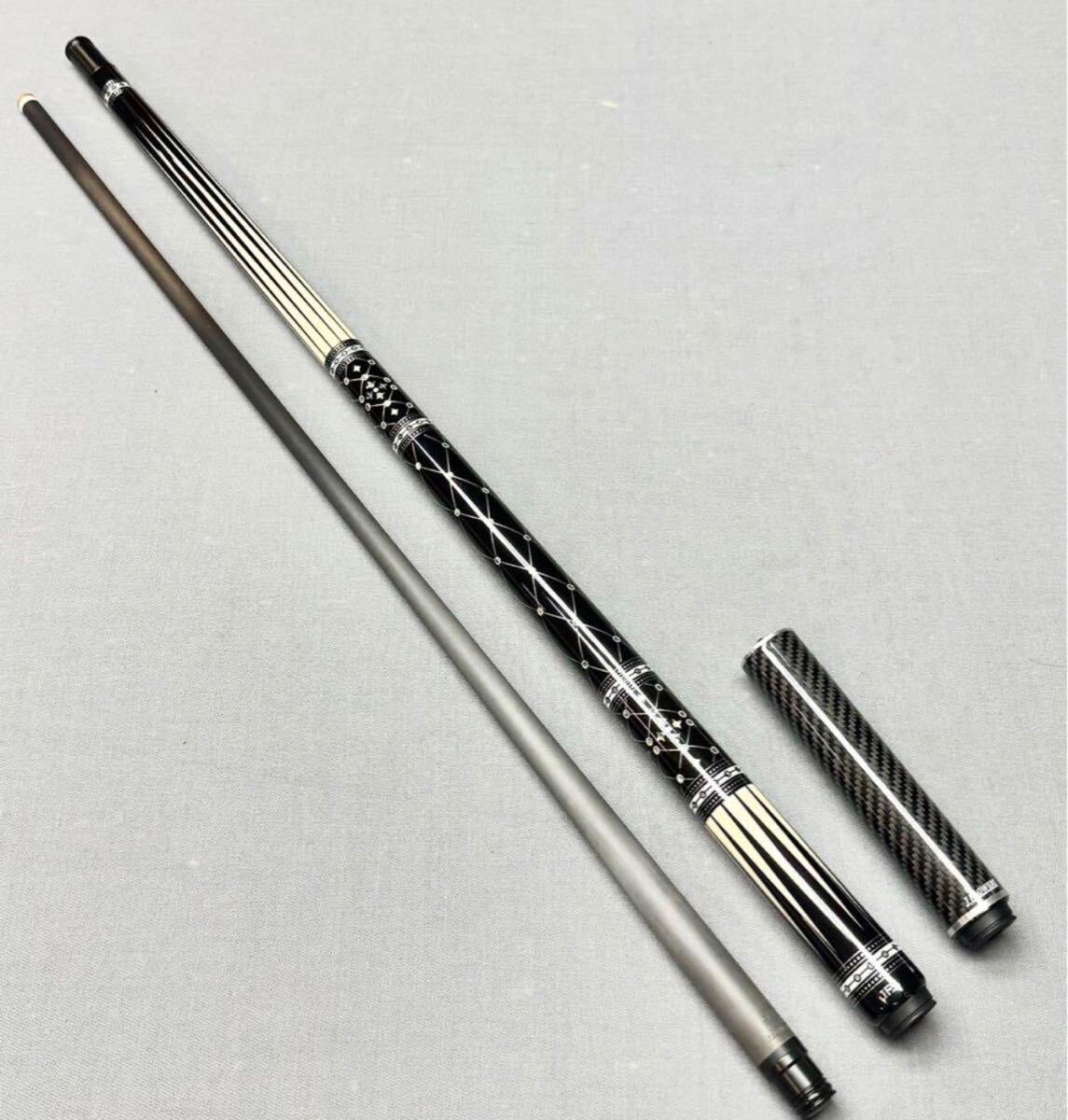 ビリヤードHOW CUE PYC01カーボンシャフト 超美品の上下六剣 ビリヤードHOW CUE PYC01カーボンシャフト 超美品の上下六剣