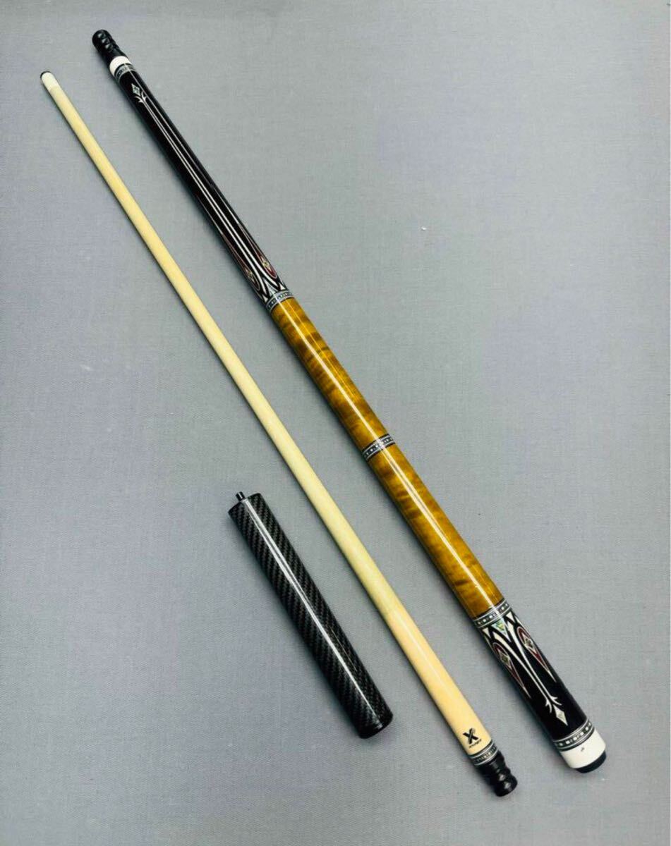 ビリヤードHOW CUE PYC01カーボンシャフト 超美品の上下六剣 ビリヤードHOW CUE PYC01カーボンシャフト 超美品の上下六剣