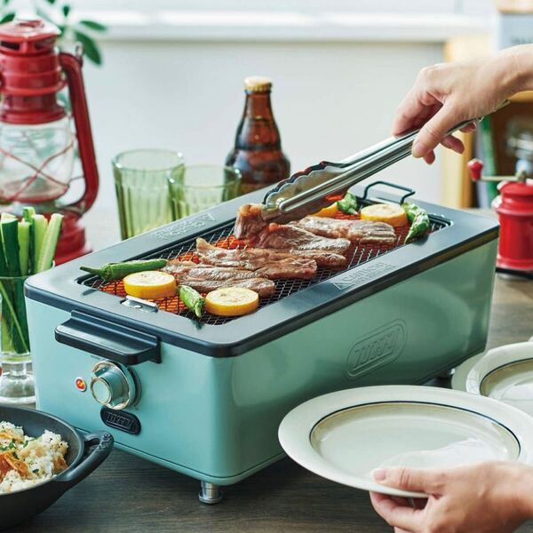 新品未使用 Toffy お手入れ簡単【スモークレス焼肉ロースター】遠赤外線グリル 網プレート 焼き鳥 ホームパーティ