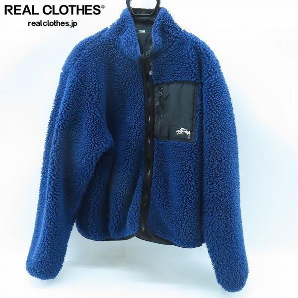 old stussy リバーシブル フリースジャケット レトロ