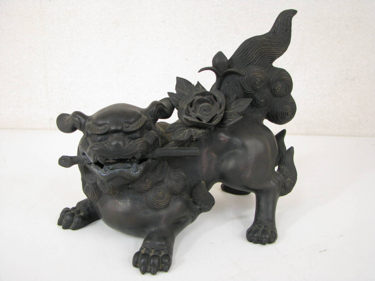 Yahoo!オークション -「唐獅子牡丹」(銅製) (金属工芸)の落札