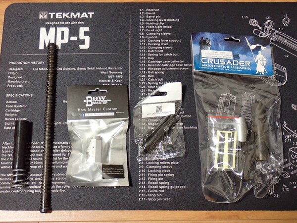 VFC MP5 スチールボルト コンプリートセット V1 GEN1