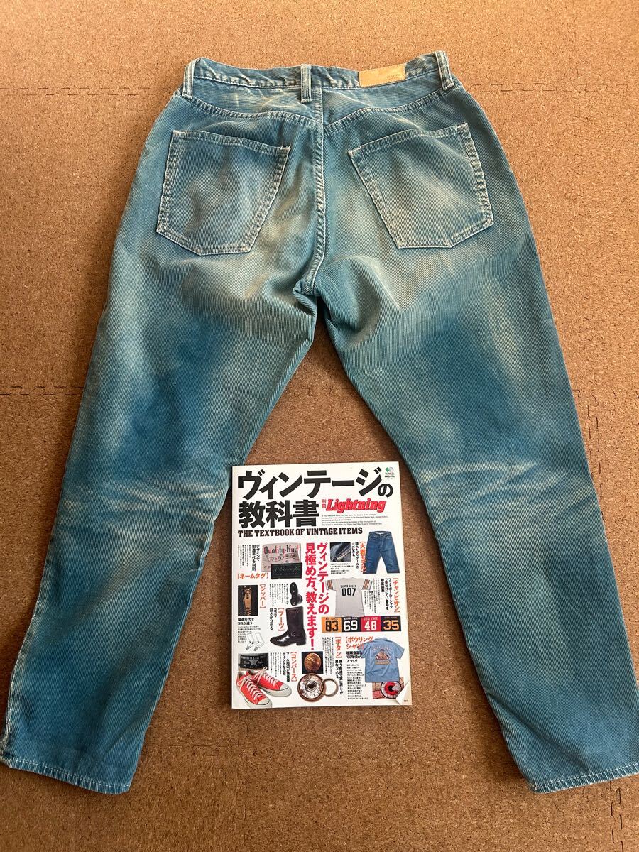 サンカ/日本製/インディゴ/コーデュロイ/ヴィンテージ加工/1/S17FPT04/定価24800円/Sanca/ジーンズ/スマクロ/フェローズ/ウエアハウス