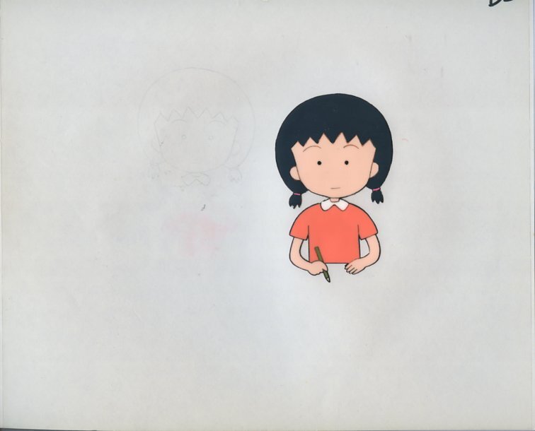 ちびまる子ちゃん 直筆原画 4枚・セル画 さくらももこさん|ちび ちびまる子ちゃん 直筆原画 4枚・セル画 さくらももこさん|ちび