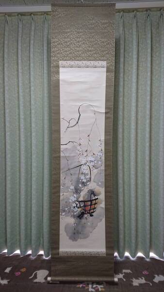 掛軸 風景画 作者不明 長期保管品 管理№Z50117