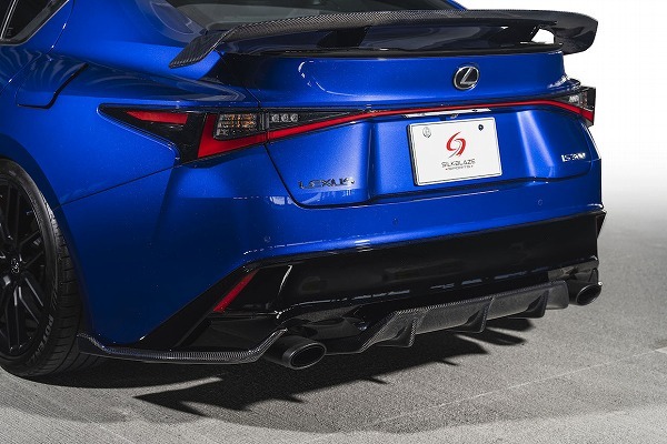 シルクブレイズスポーツ リアディフューザー レクサス IS300/300h/350 F SPORT WETカーボン/クリア塗装 TSRIS-RDC