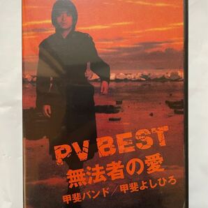 甲斐バンド / 甲斐よしひろ DVD PV BEST無法者の愛 プロモーション・ビデオ ベスト盤 廃盤 美品 ワンオーナー品 定価3,582円