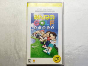中古品 PSPソフト みんなのGOLF ポータブル ベスト版