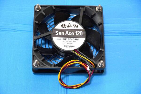 ★☆山洋電気 San Ace 120 サンエース DC24V 0.10A 120mm FAN ファン 9G1224F401 ファンガード付き☆★