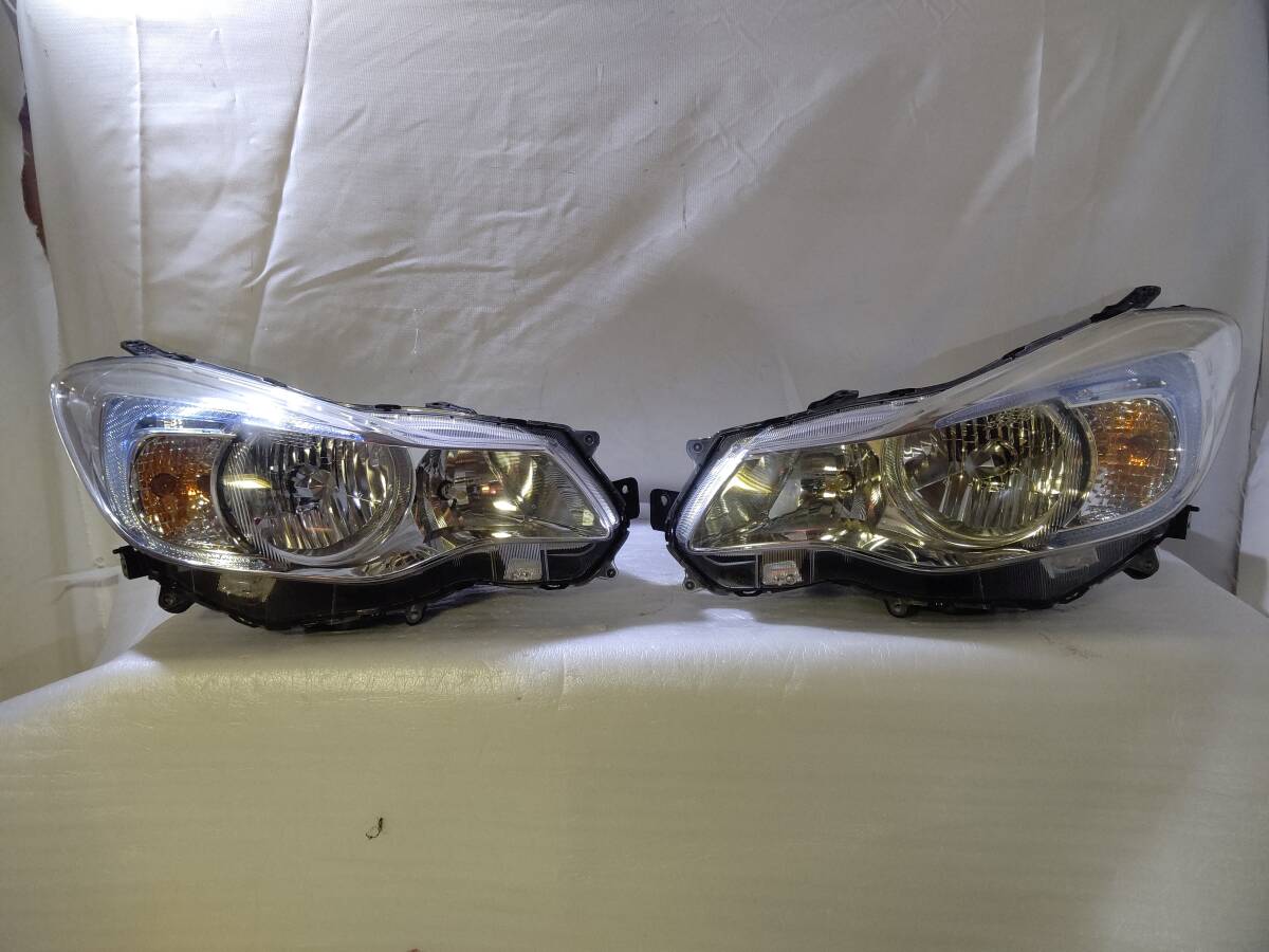 Assy 左右 SET クリア痛み少々 H25年 XVハイブリッド GPE 前期 純正 ヘッドライト ヘッドランプ HID P9932 1P 84001-FJ261 84001-FJ271