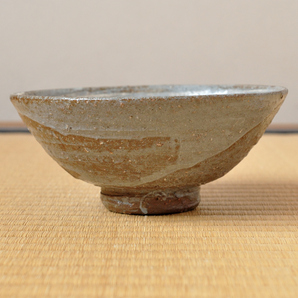 石田陶春 刷毛目 茶碗 丹波焼 ( 高麗刷毛目 写し )