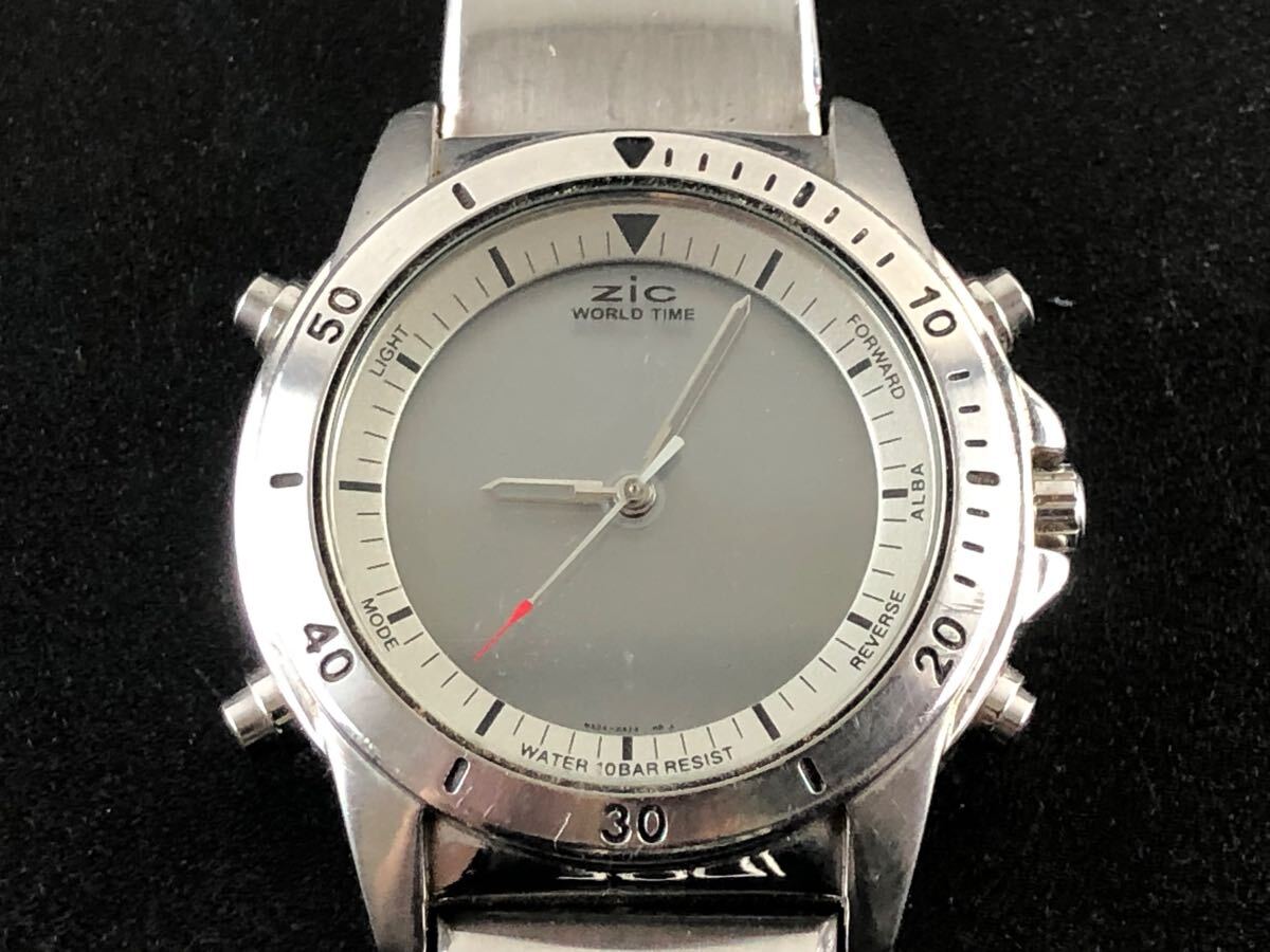 レア動作品】SEIKO ALBA NX04 ワールドタイム本体(電池交換済
