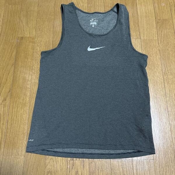 Nike DRI-FIT タンクトップ Sサイズ ダークグレー ランシャツ